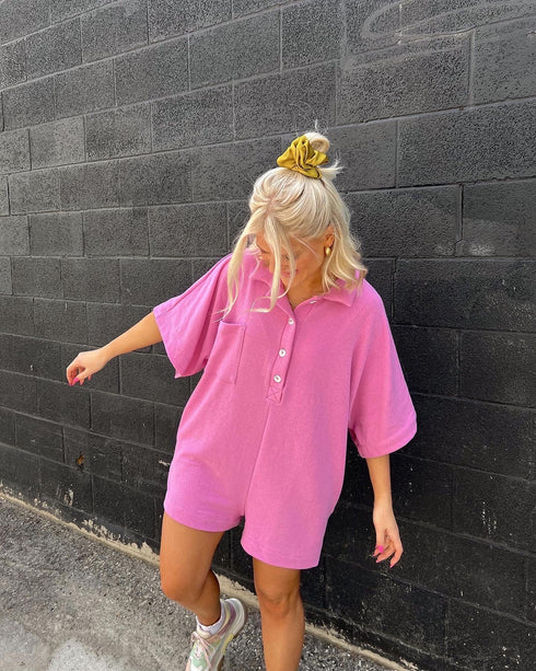 Summer BFF Romper// Peony